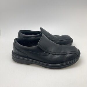 Dr. Martens Loafers Mens 8 Norfolk Leather Slip On‎ Black Grunge Workwear Shoes